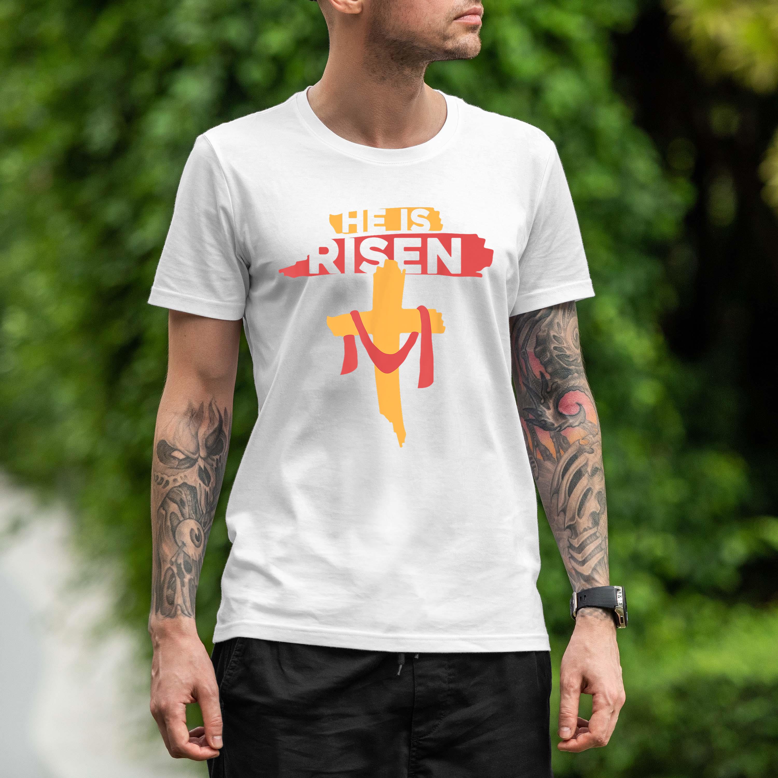 He Is Risen Trendy Christian Easter Shirt 